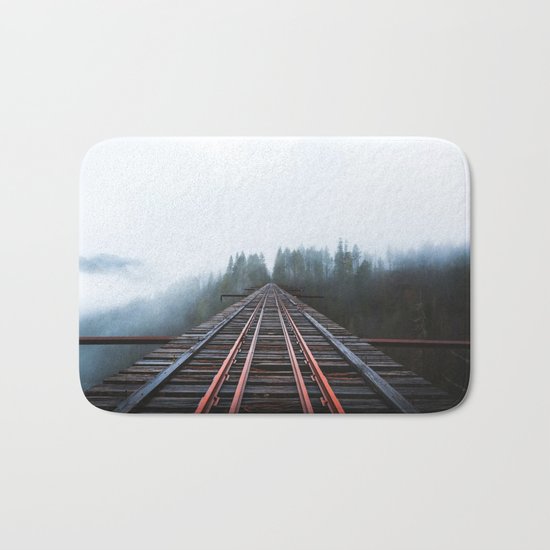 Abandoned Railroad Vance Creek Bridge - Olympic National Park, Washington Bath Mat