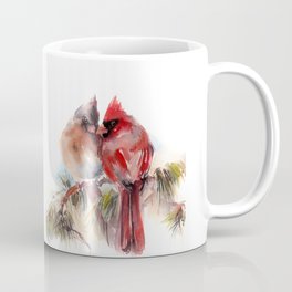 Cardinal Birds Couple Mug