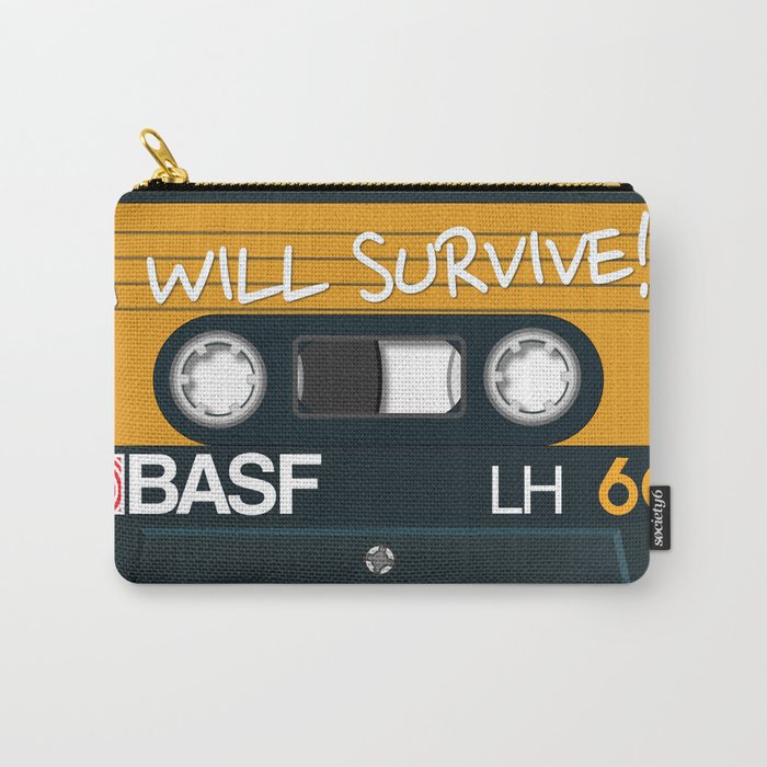 Vintage Audio Tape - BASF - I Will Survive! Carry-All Pouch