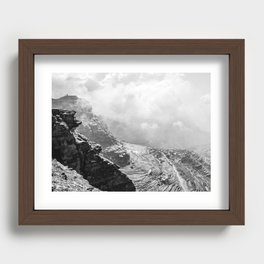 View of mountains in Yemen Recessed Framed Print