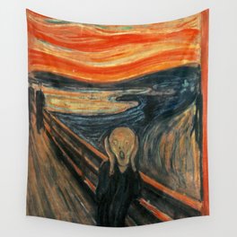 The Scream by Edvard Munch Wall Tapestry