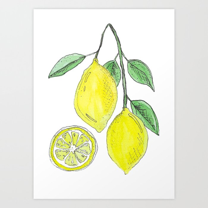 Life handed me lemons Art Print
