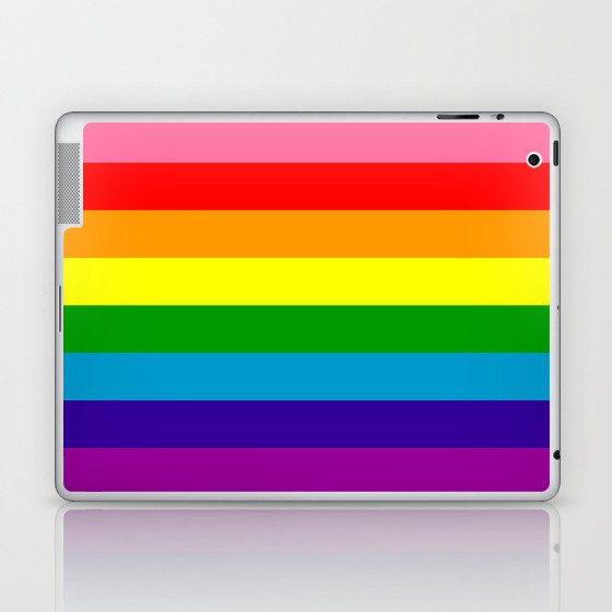 Rainbow Flag Original Gay Pride Flag Colors Laptop Ipad Skin