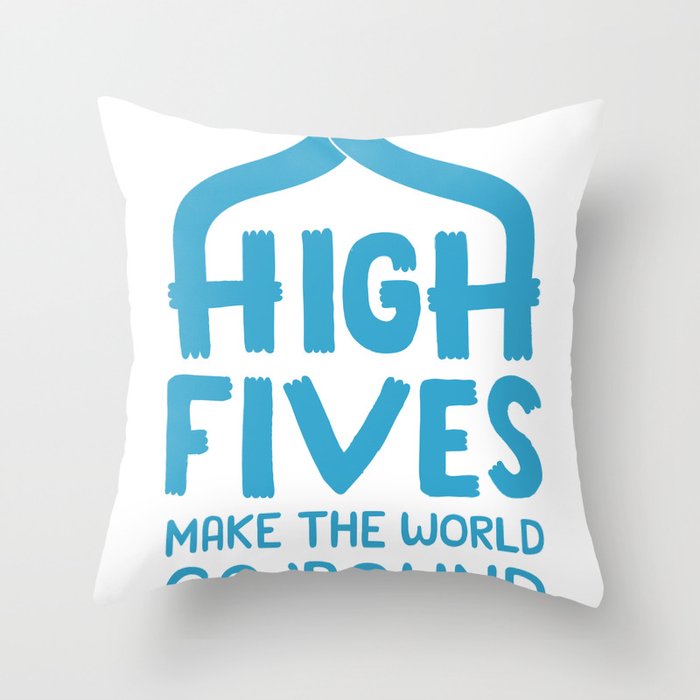 Hi-Fives Throw Pillow