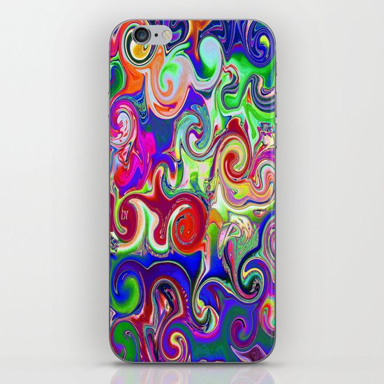 Neon Van Gogh Sky iPhone & iPod Skin