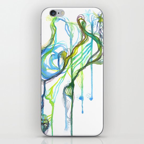 Aqua Trickle iPhone Skin