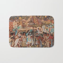 Diego Rivera Totonaca Civilization Murals of the National Palace II Bath Mat | Modernart, Colorful, Landscape, Muralist, Mural, Cubism, Painting, Art, Landscaper, Socialrealism 