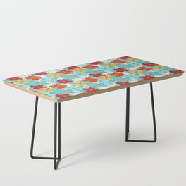 tropical blue and orange flowering dogwood symbolize rebirth and hope Coffee Table