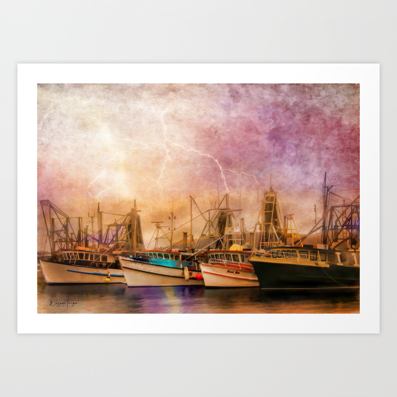 Any Port In A Storm Art Print By Wallarooimages Society6