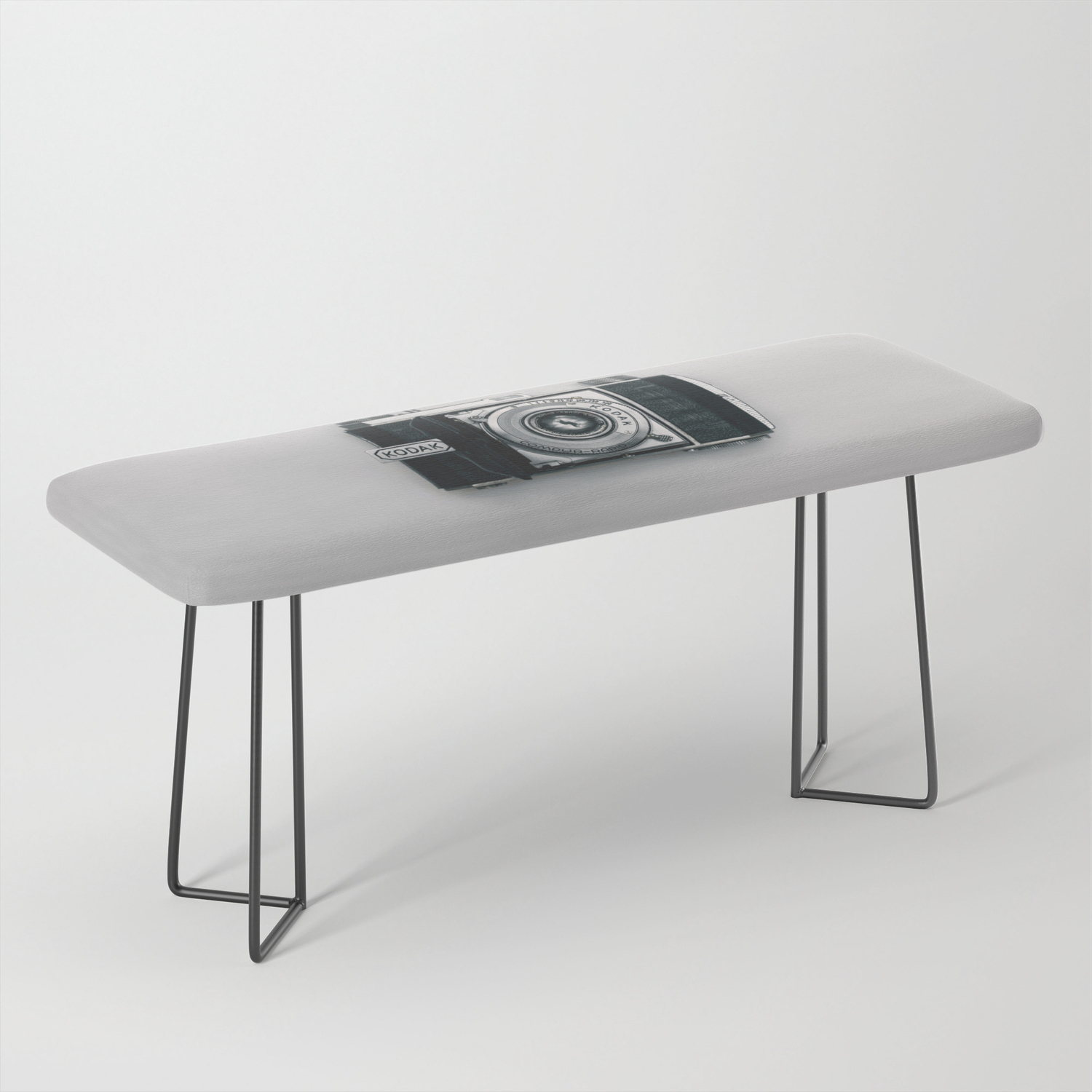 Black White Abstract Society6 Camera Bench By Photoshop