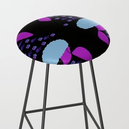 Woman At The Meadow Vintage Dark Style Pattern 37 Bar Stool
