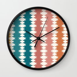 Geometric Southwestern Pattern VI Wall Clock