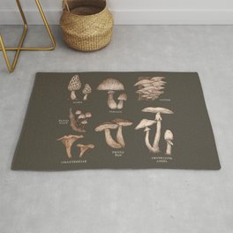 Mushrooms Area & Throw Rug