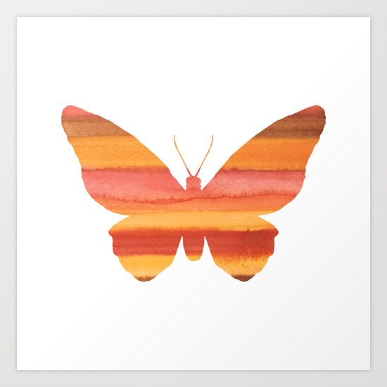 Butterfly color Art Print