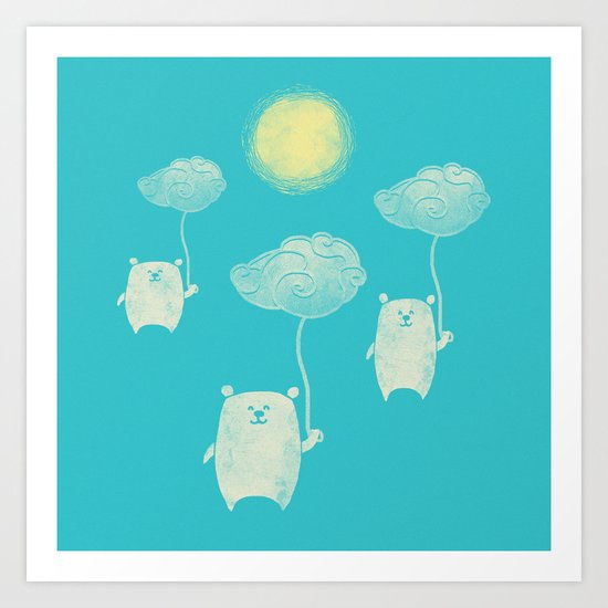 Bears In The Airs Art Print