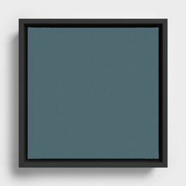 Tempestuous Teal Framed Canvas