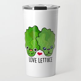 Love Lettuce Cute Veggie Pun Travel Mug