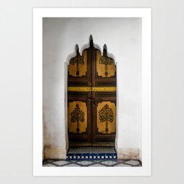 Door at La Bahia (Marrakech) Art Print