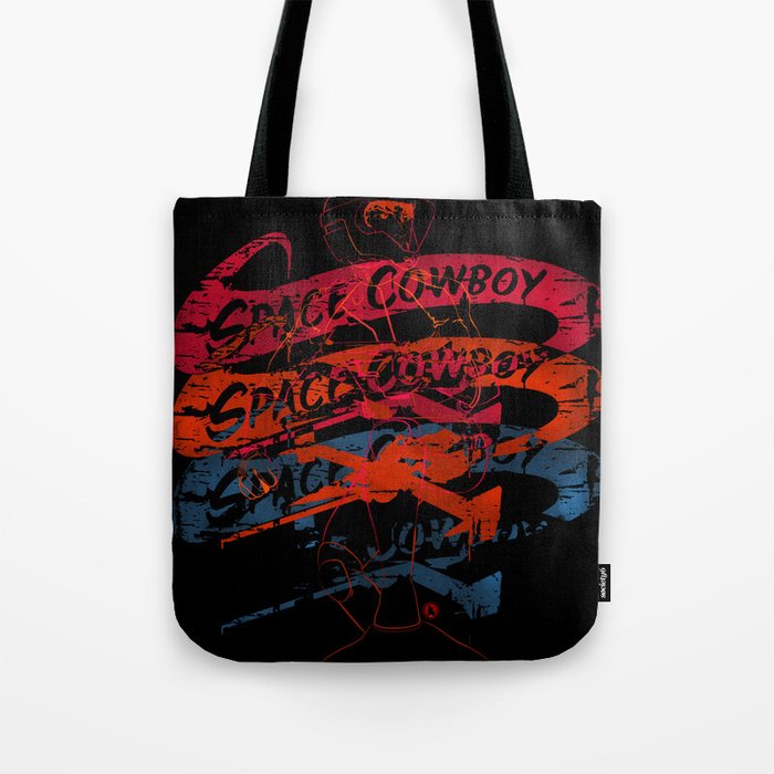 Space Cowboy - Mono Racer Tote Bag