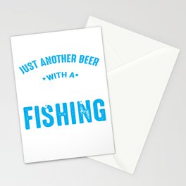 Just Another Beer Drinker With A Fishing Problem Stationery Card