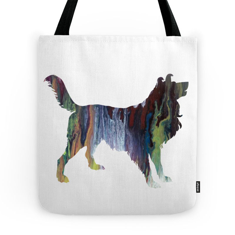 Border Collie Tote Bag by thejollymarten