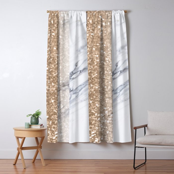 Bronze Copper Gold Sparkles White Gray Marble Concrete Luxury Iv