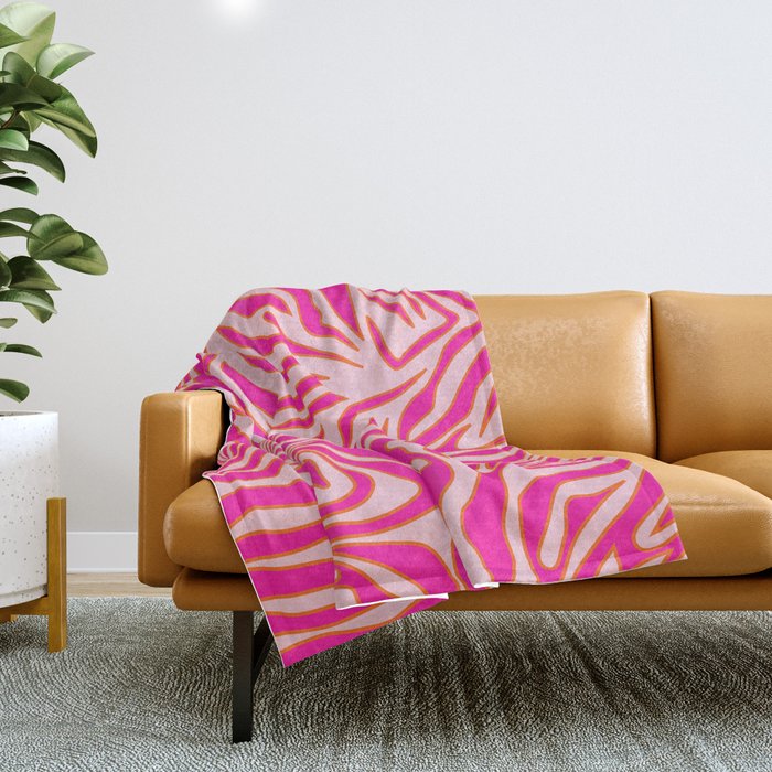 Zebra print shop throw blanket