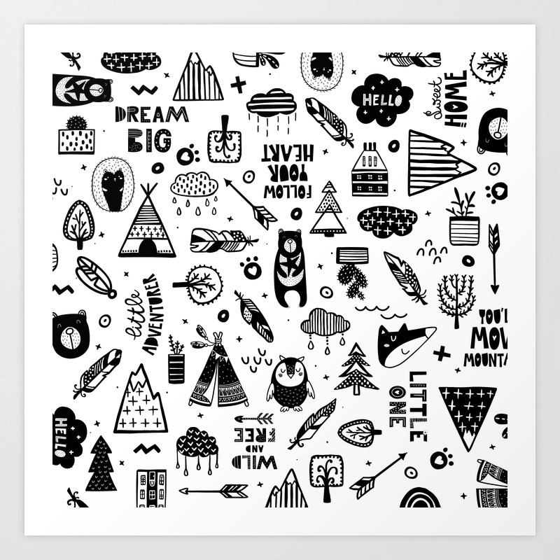 Wild And Free Scandinavian Kids Art Print By Beckymccreary Society6 Wild And Free Scandinavian Kids Art Print By Beckymccreary Society6