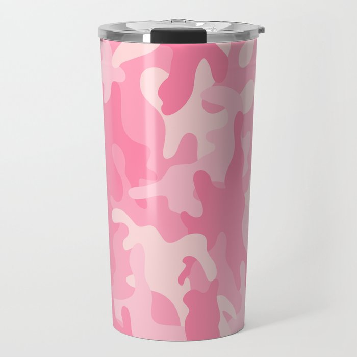 Pink Camouflage Travel Mug