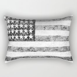 Grunge American Flag Rectangular Pillow