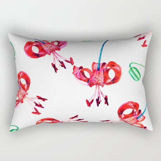 Hibiscus Pattern V2 #society6 Decor #buyart Rectangular Pillow