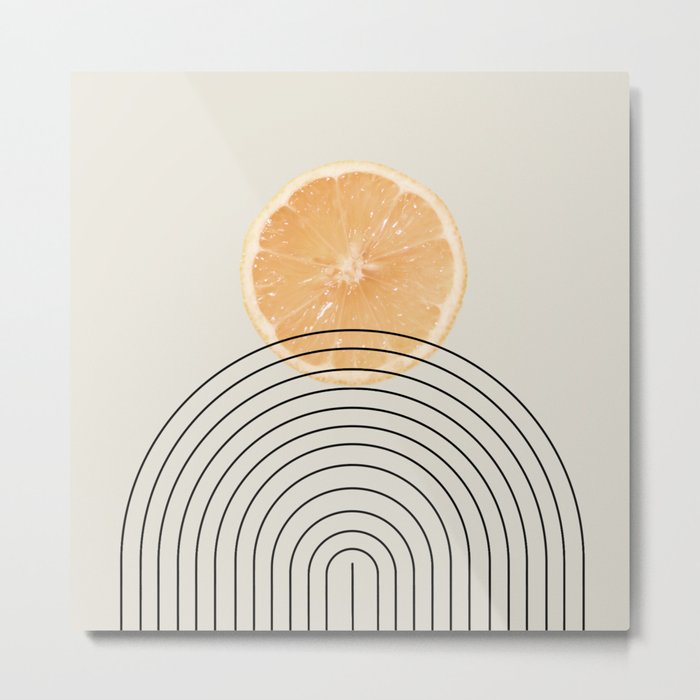 #09#Lemon sun landscape Metal Print