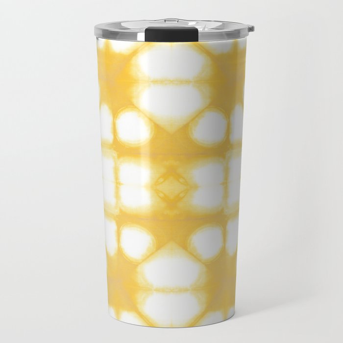 Shibori Ahi Yellow Travel Mug