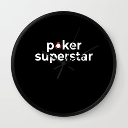 Poker Superstar Texas Holdem Wall Clock