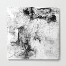 Calm Journeys 2l by Kathy Morton Stanion Metal Print | Painting, Black And White, Black, Homedecor, Art, Minimal, Grays, Minimalistic, White, Abstract 