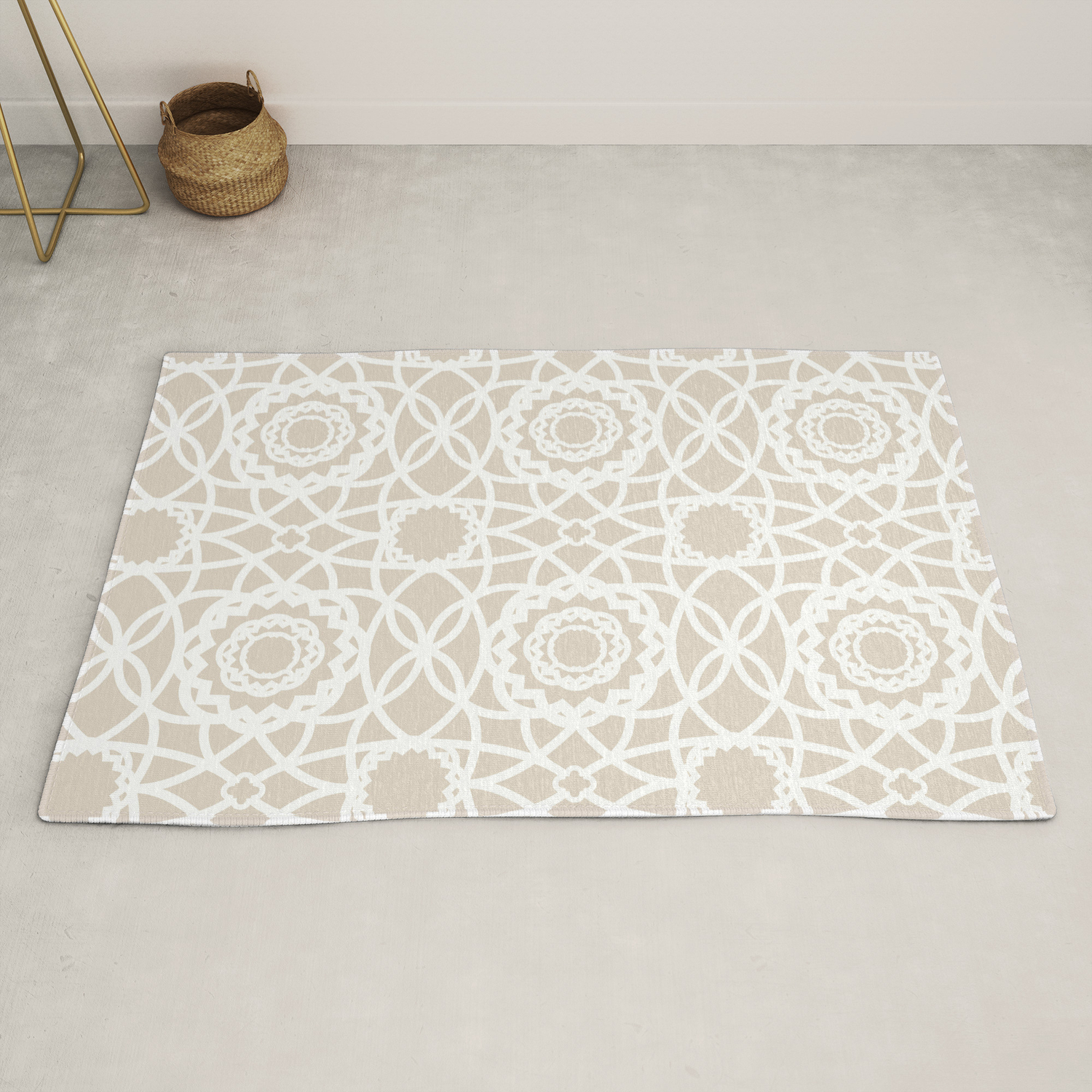 Palm Springs Macrame Lattice Lace Rug By Elliottdesignfactory