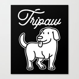 Tripawd Dog Canvas Print