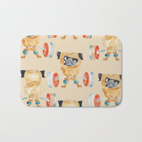 Pug Lift Sweat Bath Mat