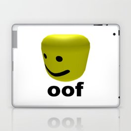 Oof Laptop Skins To Match Your Personal Style Society6 - roblox oof sound take on me id