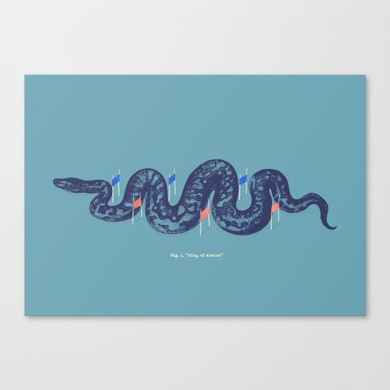King of Slalom Canvas Print