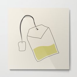 tea bag Metal Print