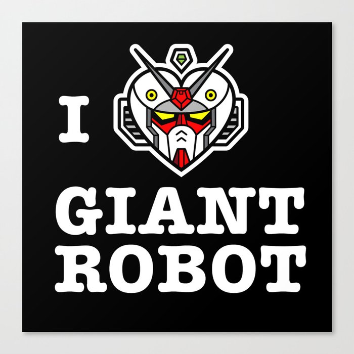 I Heart Giant Robot Canvas Print