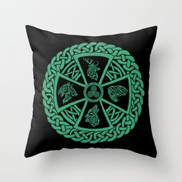 Celtic Nature Throw Pillow