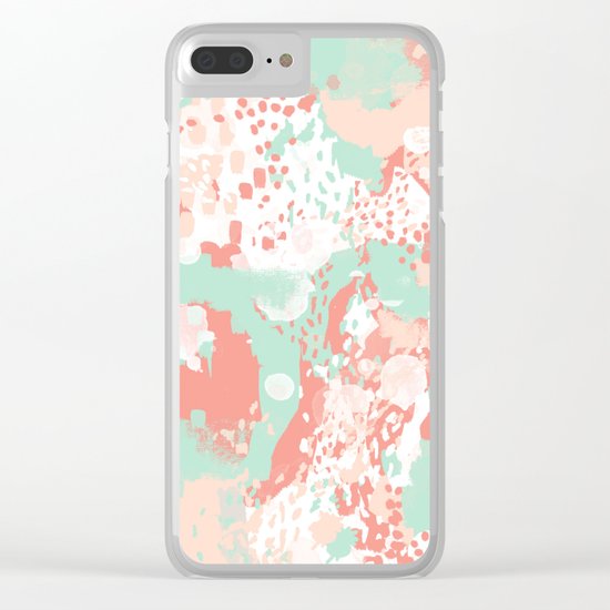 Anais - abstract minimal modern art print home office must have canvas wall art Clear iPhone Case