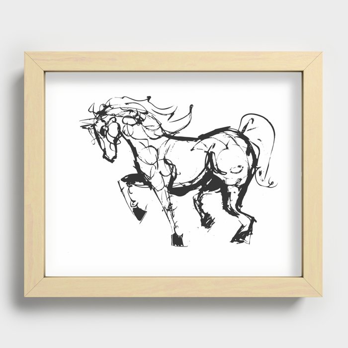 horse Recessed Framed Print