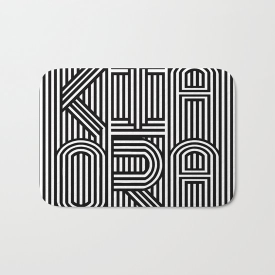 Kiaora New Zealand Greeting Square Bath Mat By Question Society6