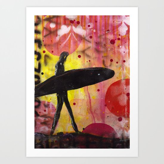 Surfer Art Print