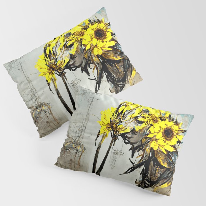 Sunflower Force - Beauty in the Detail (Abstract Art Take Two) Pillow Sham