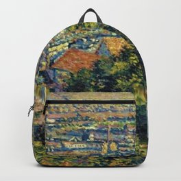Hill of Montmartre overlooking Paris by Maximilian Luce Backpack