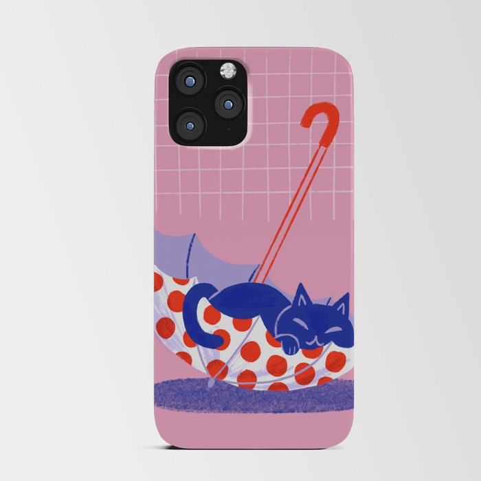 Umbrella Cat iPhone Card Case